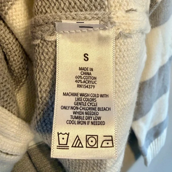 Aeropostale Stripe Rugby Full-Zip Sweater Hoodie & Cami Bundle Women's Size S - Picture 8 of 11